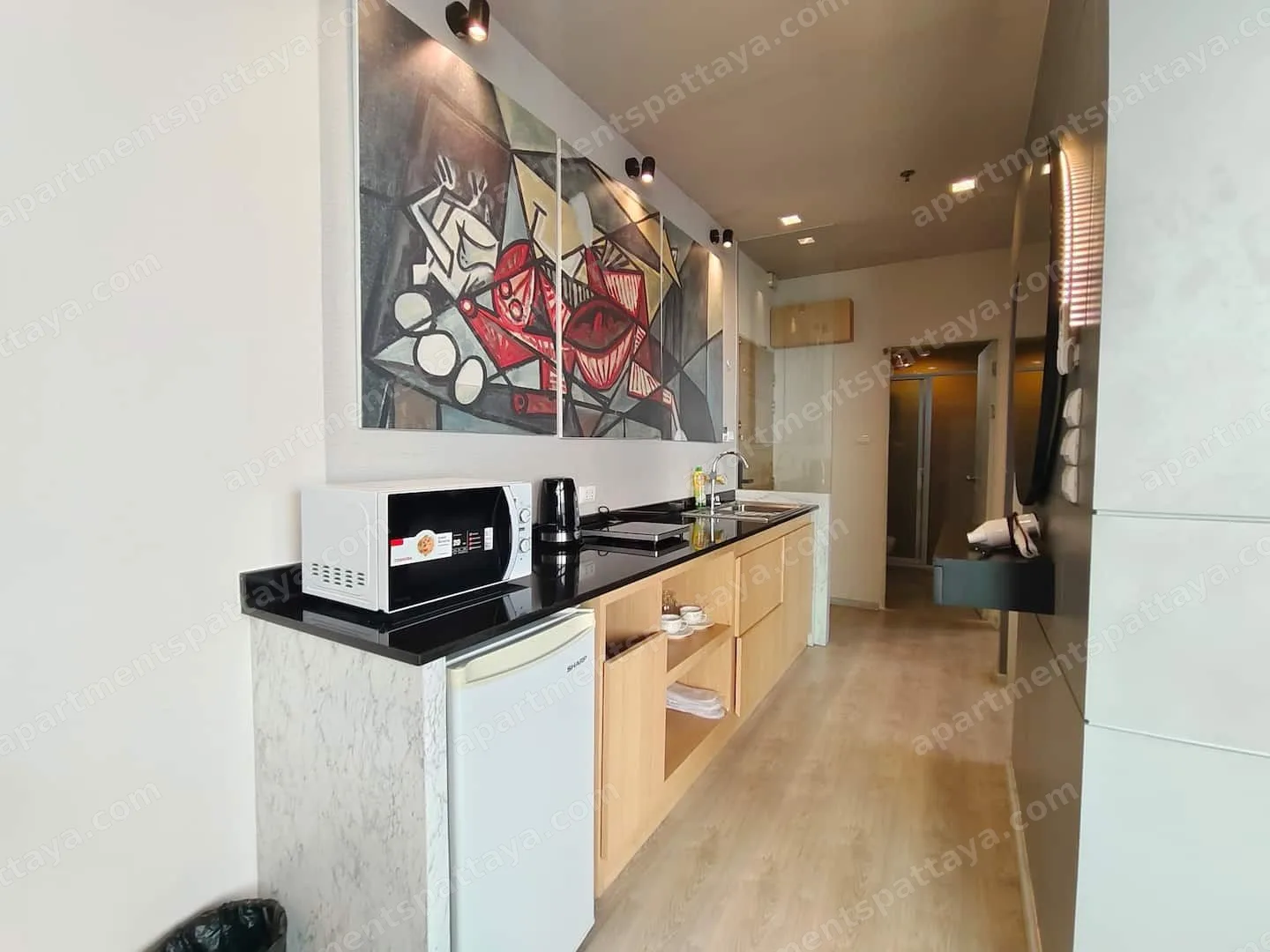 Панорамная 2-bedroom квартира у пляжа Джомтьен 3